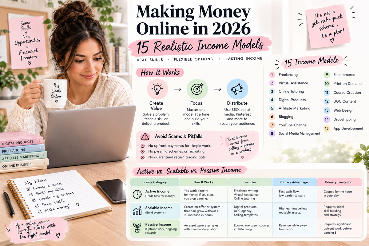 How to Make Money Online in 2026: 15 Realistic Ways to Start