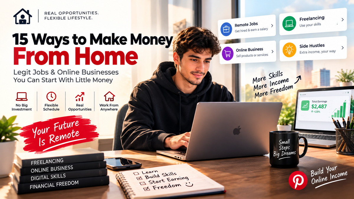 15 Work-From-Home Jobs & Online Businesses You Can Start With Little Money