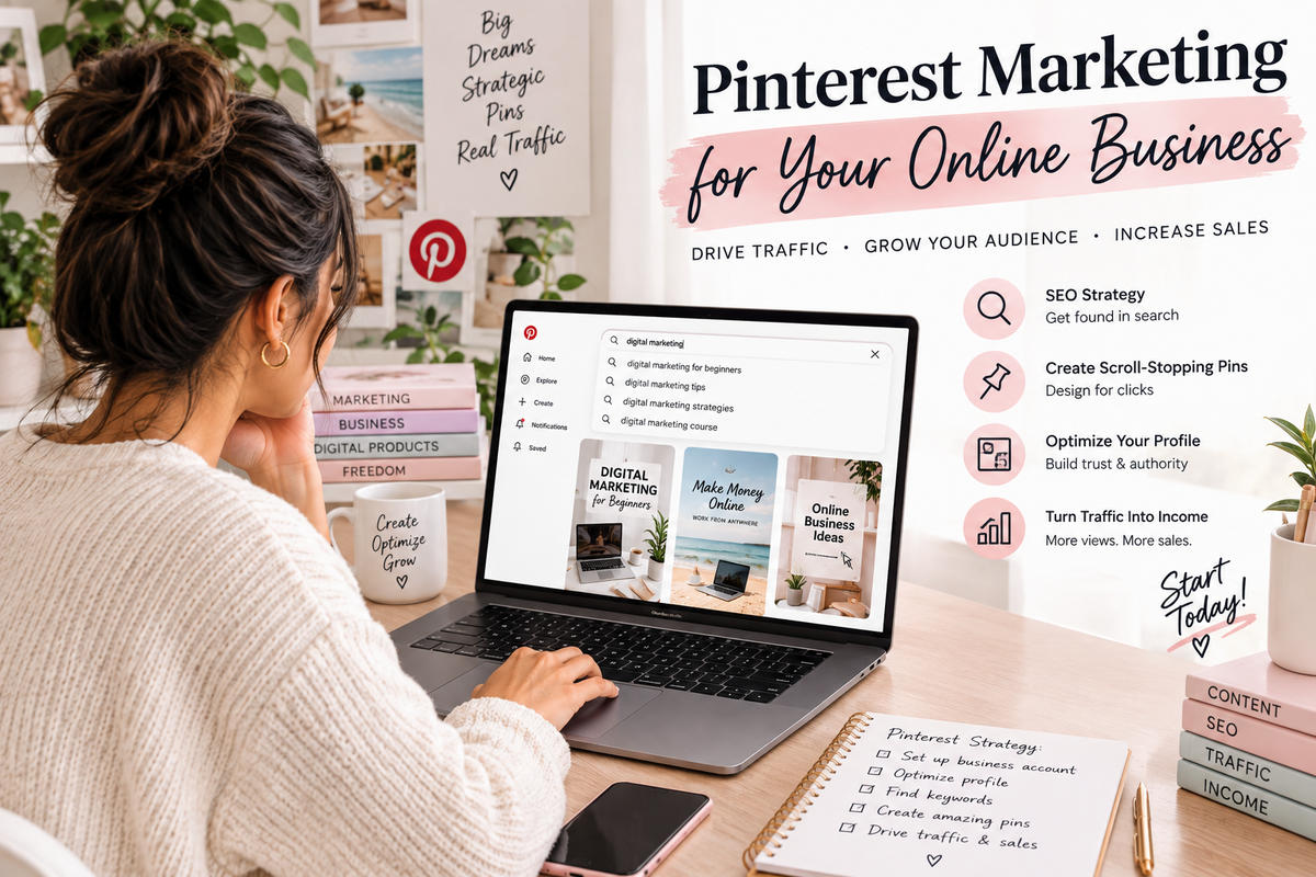 The Ultimate Beginner’s Guide to Pinterest Marketing: How to Drive Traffic and Sell Digital Products in 2026