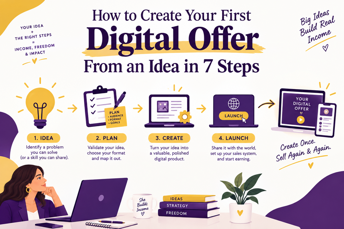 How to Create Your First Digital Offer From an Idea in 7 Steps
