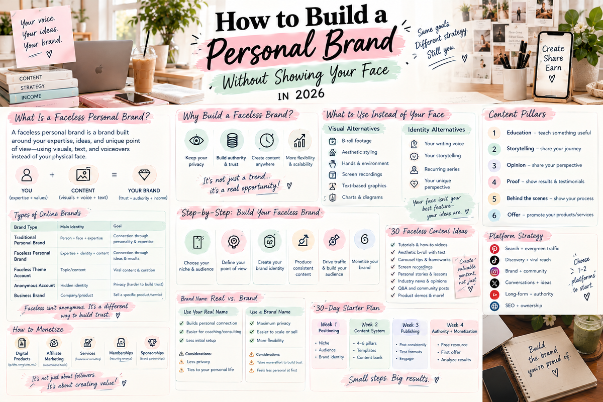 How to Build a Personal Brand Without Showing Your Face in 2026