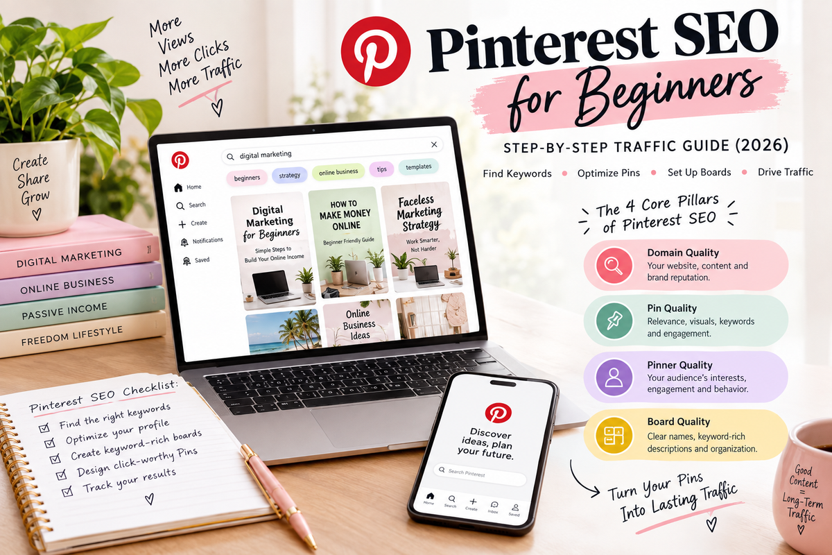 Pinterest SEO for Beginners: How to Get Your Pins Found in 2026